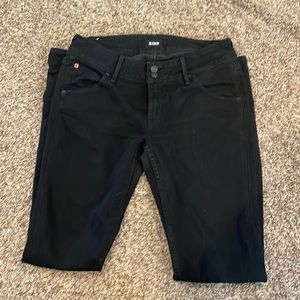Hudson size 28 Collin skinny black jeans. Mid rise jeans